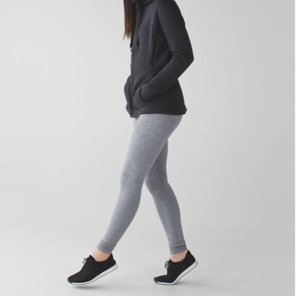 Lululemon Wunder Under Pant Heathered Slate Size 4
